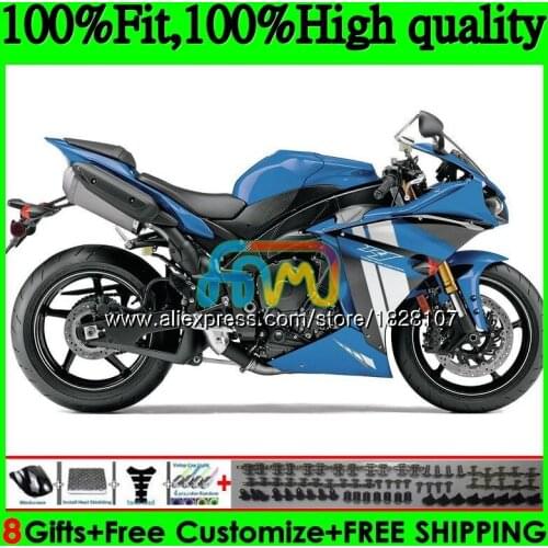 OEM Injection For YAMAHA YZF 1000 R 1 YZFR1 13 14 124BS.18 YZF-1000 YZF R1 1000CC YZF1000 Glossy blue YZF-R1 2013 2014 Fairing