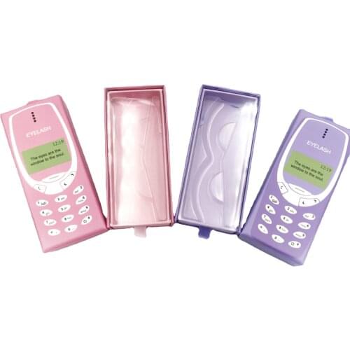 Wholesale Eyelash Design Eyelash Packaging Box Bulk 3D Mink Skin Packaging Box With Tray print logo handset box