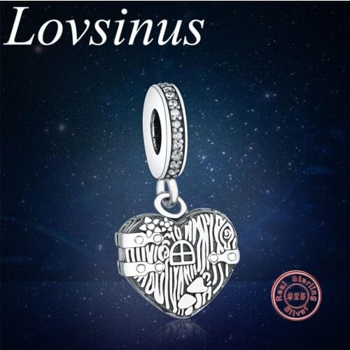 Fit Original European Charms Bracelet Real 925 Sterling Silver Home Sweet Heart Dangle Charm Making Berloque 925 Silver Jewelry