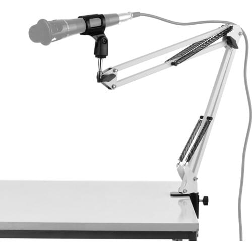 Microphone Stand Holder Table Lazy Bracket with Extendable Arm Microphone Clip Electronic instrument accessories