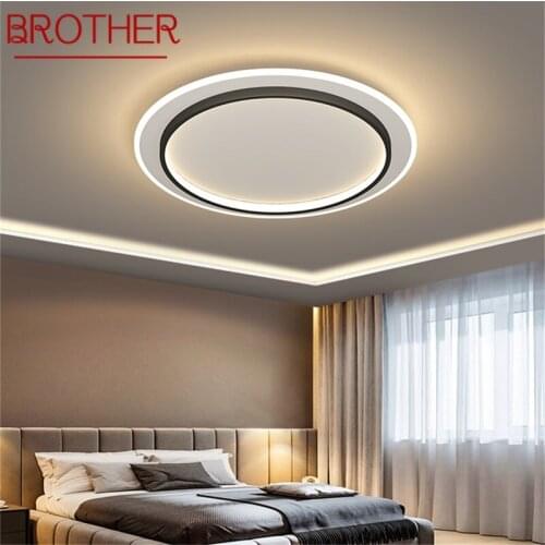 BROTHER Ceiling Light Modern Simple Thin Lamp Fixtures LED 3 Colors Home For Living Dining Room