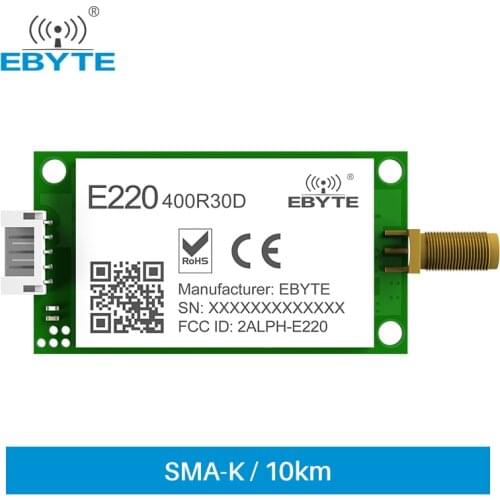LLCC68 LoRa Spread Spectrum RS485 433Mhz 470Mhz 30dBm 10km Wireless Transceiver Receiver Long Range RF Module E220-400R30D