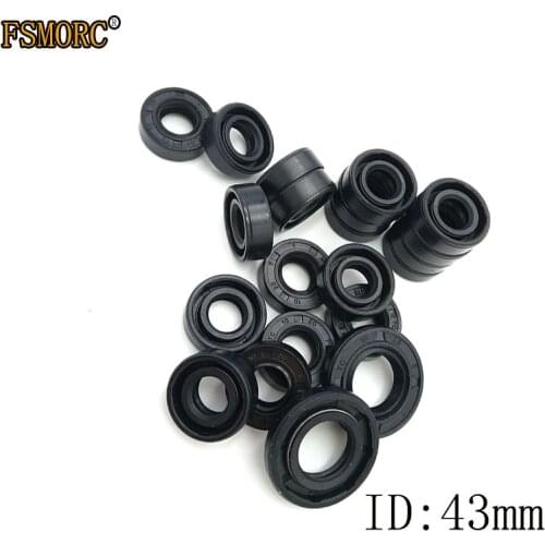 NBR Shaft Oil Seal TC-43*50*53*54*55*56*57*58*60*62*63*65*66*5/7/8/9/10/11/12 Nitrile Covered Double Lip With Garter Spring