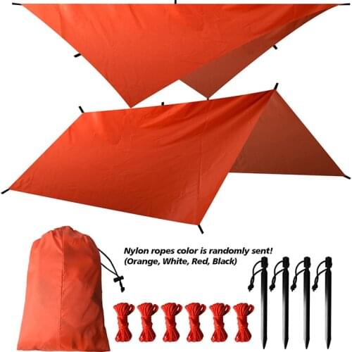 3 Size Awning Waterproof Tarp Tent Shade Beach Outdoor Camping Garden Sun Canopy Sunshade Hammock Rain Fly Tent Shade