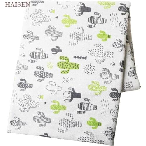 Printed Cotton Linen Pattern Fabric 50x150cm For DIY Hometextile Sewing&Quilting Cloth Furniture Cover Sofa Bag Material,HAISEN