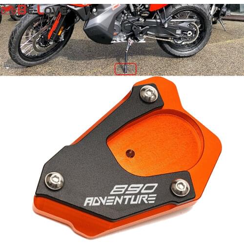 Side Stand Enlarger For KTM 890 ADV 890 Adventure R 2021 Motorcycle Accessories CNC Side Stand Enlarge Plate Kickstand Extension