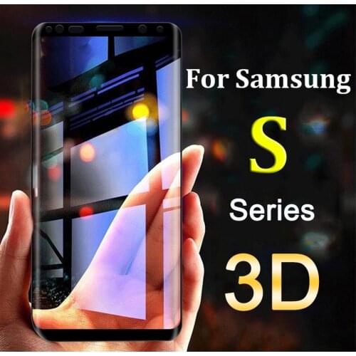 Protective Glass For Samsung S9 S8 Plus S7 S6 Edge Tempered Glas Screen Protector 3D Case On Galaxy 8s 9s 7s S 9 8 7 6 edge film
