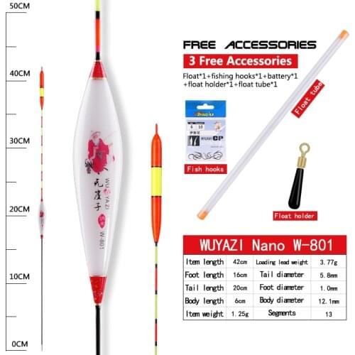 Nano Fishing Floats Vertical Buoy Big Buoyancy Fresh Water Fishing Bobber Carp Composite Nano Boya Fishing Tackle Accessories