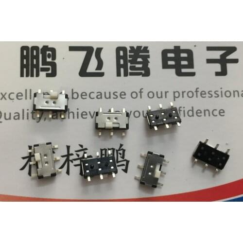 5PCS/lot Original American C&k AYZ0202AGRL miniature toggle switch 6-foot 2-speed patch double-row sliding vertical
