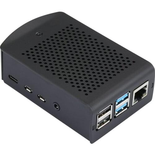 Raspberry Pi 4 Aluminum Case Black Shell Metal Box Enclosure for RPI 4B RPI 4 Model B