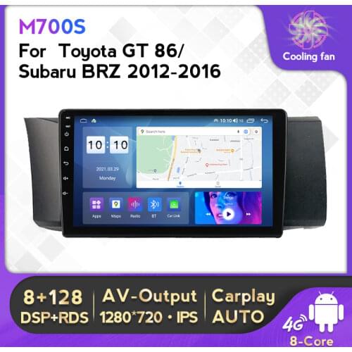 Android 11 6G+128G IPS Car Media Car Multimedia Player Car Audio For Subaru BRZ 2012-2016 Toyota GT 86 Multimedia Video Player