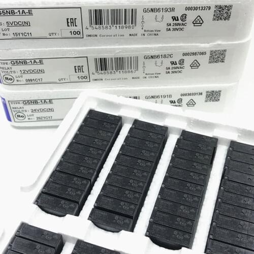 Free Shipping 10PCS new original Omron Relay G5NB-1A-E-24VDC G5NB-1A-E-DC24V G5NB-1A-E-24V G5NB-1A-E 24VDC 5A 4Pin