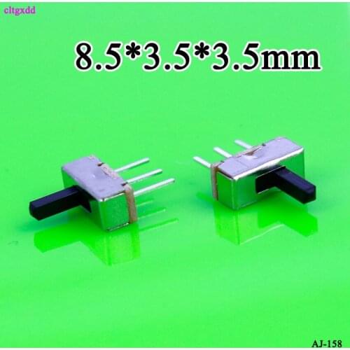 Cltgxdd 20pcs SS12D00G5 Toggle Switch 2 Position SPDT 1P2T 3 Pin Interruptor ON-OFF PCB Panel Mini Vertical Slide Switch