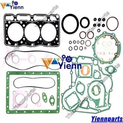 For Kubota D1005 Gasket Kit Excavator B1750D B1750E Diesel Engine Parts