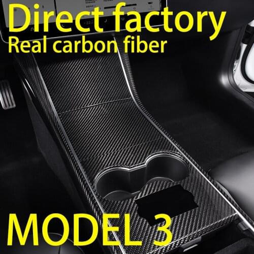 For Tesla Model 3 Interior Carbon Fiber Interior Sticker Car Central Control Panel