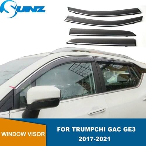Side Window Visor For Trumpchi GE3 2017 2018 2019 2020 Window Rain Guards Weathershilds Sun Rain Deflector SUNZ