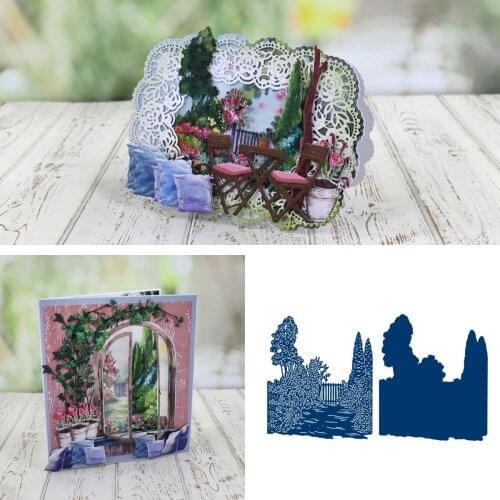 Beautiful Garden Metal Cutting Dies for DIY Scrapbooking Crafts Dies Cut Stencils Maker Photo Album Template Handmade Decoration