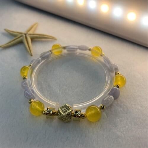 Cute/Romantic High Quality Natural Stone Charm Bracelet 8mm Hematite Beads Yoga Energy Bracelet for Women Jewelry 7.5inch Y901