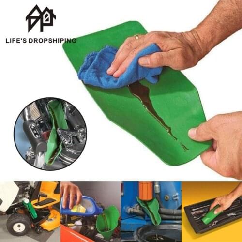 Reusable Flexible Draining Tool Foldable Car Oil Refueling Long Mouth Funnel Gasoline Oil Additive Motorcycle Farm Machine Use