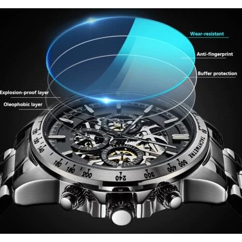 2020 Fashion Automatic Watch Men HAIQIN DESIGN Top Brand Mechanical Wristwatch Business Sport Watch Tourbillon Relogio Masculino