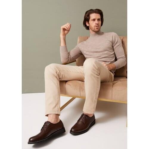 Zia Male Genuine Leather Shoes Coffee