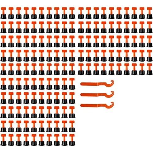 New 150 PCS Tile Leveling System Toolkit Level Wedges Alignment Spacers for Leveler Locator Spacers Plier Flat Ceramic Floor