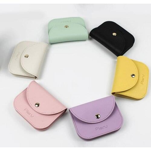2021 Brand New Fashion Ladies PU Leather Mini Wallet Card Key Holder Coin Purse Letter Pendant Clutch Bag Small Handbag Bag
