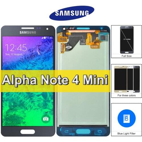 Original Super AMOLED For Samsung GALAXY Alpha Note 4 Mini LCD Display Touch Screen Digitizer G850 SM-G850F G850F G850M G850Y