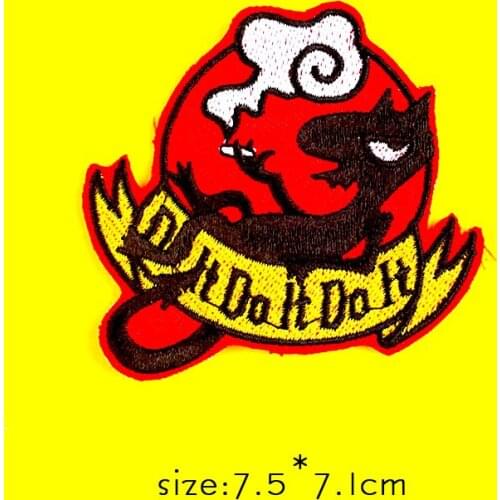 DIY Patch Embroidered Patches For Clothes Jurassic Park Stciker On Clothes Iron On Patches For Clothing Stranger Things Aplliqu