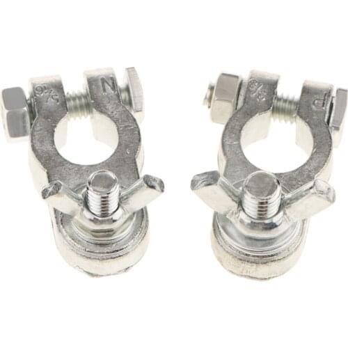 Positive & Negative Motorcycle Car Battery Terminal Clamp Clip Connector