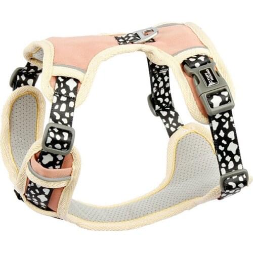 Adjustable Breathable Vest Collars Chain Puppy Cat Pet Dog Harness Leash Lead Set Dog Chest Straps Accessories