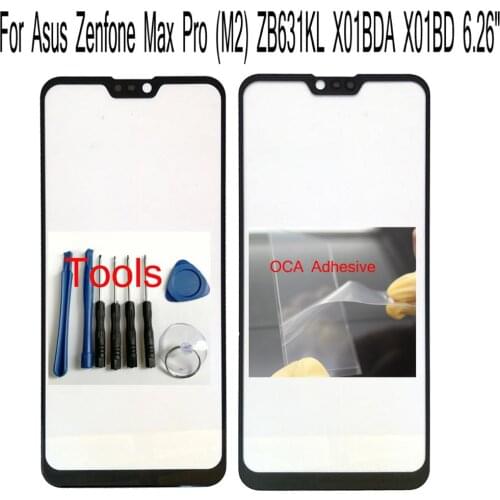 Shyueda + OCA For Asus Zenfone Max Pro (M2) ZB631KL X01BDA X01BD 6.26" OEM Outer Front Screen Glass Replacement