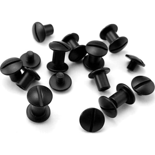 4 Pieces Half Round Head Fastening M3.5 Screw Rivet for DIY Knife Handle Material Screw