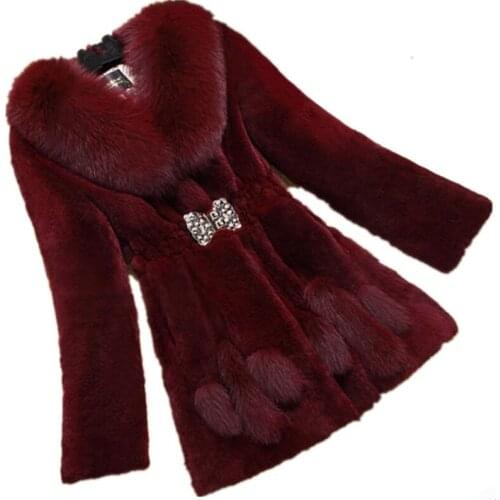 Wfamh Long Fur Coats