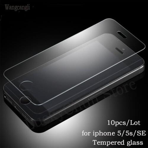 10pcs 2.5D Protective Glass For iPhone 5S SE 5 Tempered glass for iPhone 5 SE 5s Screen Protector On Tempered Glass Film 9H hd