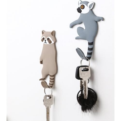 Hanger Hook Suction Cup Glue Wall Vacuum Suction Cup Heavy-duty Bathroom Cartoon Animal Wear With Stainless Steel