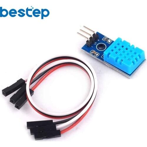 2Sets Single Bus New Temperature and Relative Humidity Sensor DHT11 Probe Module with Cable Diy Kit
