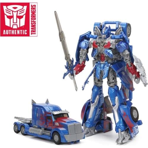 21cm Transformers Toys The Last Knight Premier Edition Leader Class Optimus Prime PVC Action Figure Collection Model Dolls