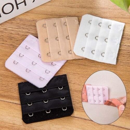 3Pcs Bra Extension Buckle 3 Row 2 Hook Bra Underwear Adjustable Bra Extender Sewing Tool Accessories Underwear 2/3/4/5 Buckle
