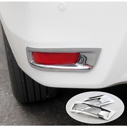 ABS Chrome For Toyota Corolla 2014 2015 2016 2017 Accessories Car Rear Fog Light Cover Lamp Bazel Trim Sticker Styling 2Pcs