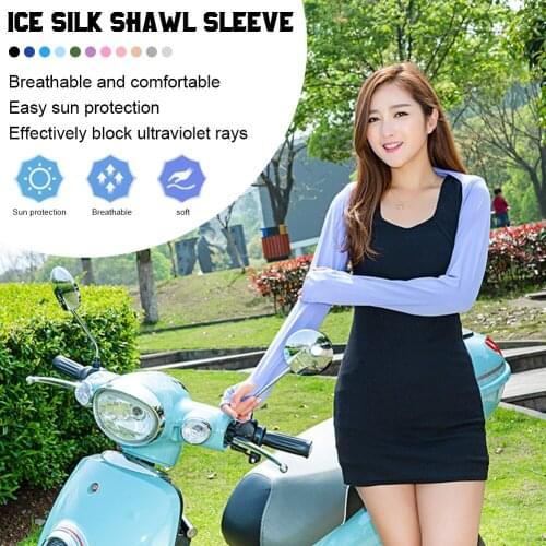 Long Shoulder Sleeve arm sleeve Siamese Sunscreen Scarf Elbow Sleeve Cuff Scarf Thin Section Scar Cover Arm Cover Fake Sleeves