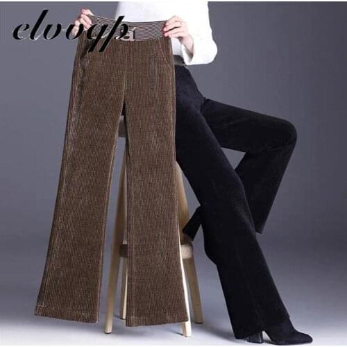 Elvvqp Women's Velvet Trousers