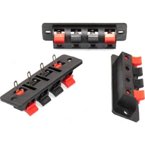 IMC Hot Single Row 4 Pin 4 Position Speaker Terminal Board Connectors 5 Pcs