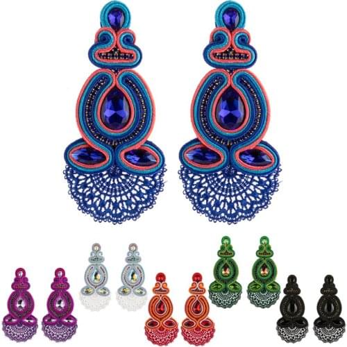 KPACTA 2020 New Design Ethnic Style Water Drop Earrings Jewelry Womens Fashion Jewelry Handmade Pendant Earrings Birthday Gift