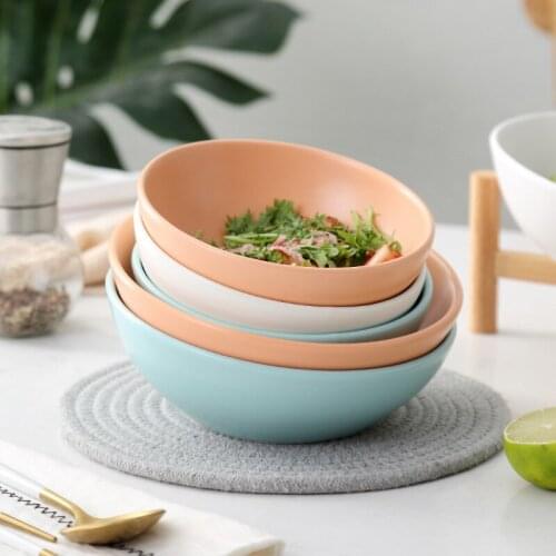 Pet Bowl Dog Cat Bowl Ceramic Food Bowl Wood Stand Bracket Porcelain Water Feeder Bowl Food Bowl Pet Supplies