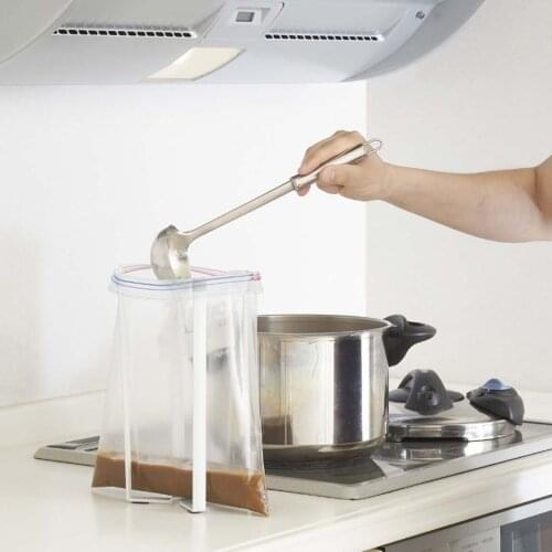 Multifunctional Kitchen Stand Holder For Plastic Bags Bottles Cups Drying Racks Shelf Adjustable Arms To Hold Different Sizes