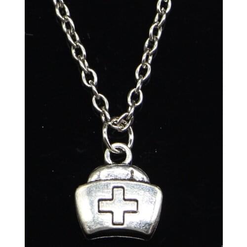 New Fashion Necklace 13x12mm first aid kit cross Pendants Short Long Women Men Colar Gift Jewelry Choker