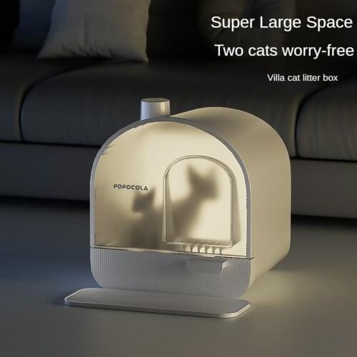 Fully Enclosed Cat Litter Box Enclosure Furniture Training Large House Cat Litter Box Rabbit Arenero Gato Pet Products BD50CB