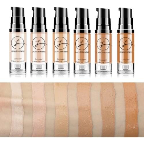 Professional Full Cover 6Colors Liquid Concealer Makeup 6ml Eye Dark Circles Cream Face Corrector Waterproof Vip Base Cosmetics
