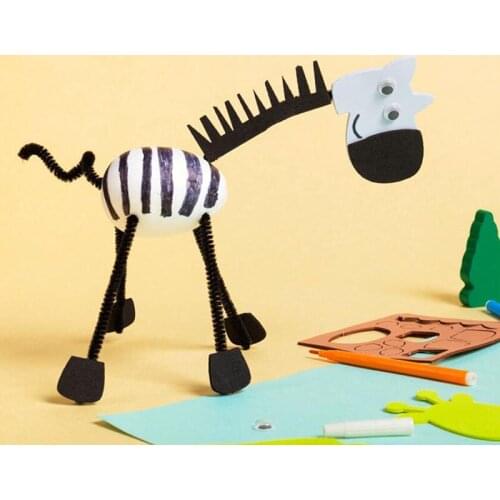 DIY Homemade Children Toys And Crafts 3D Animal Kindergarten Learning Early Education Toys New Year Christmas Street Decoration